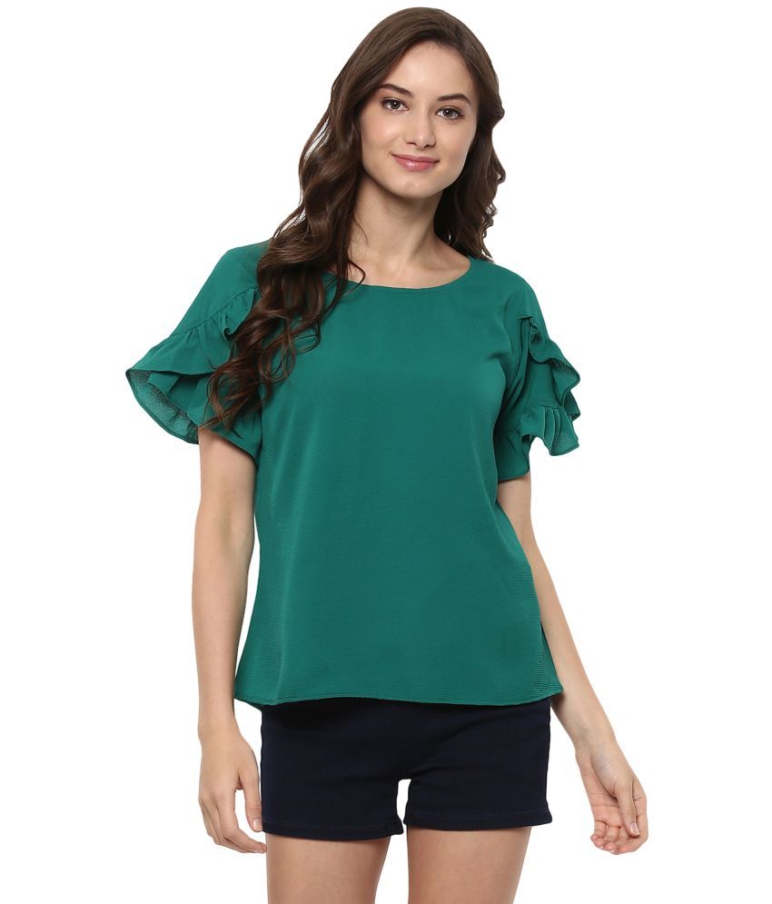     			Zima Leto Green Polyester Women's Regular Top ( Pack of 1 )