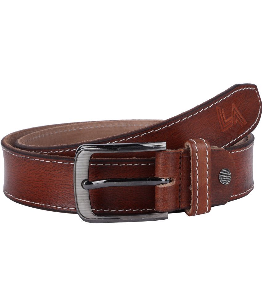     			LEVART - Brown 100% Leather Men's Casual Belt ( Pack of 1 )