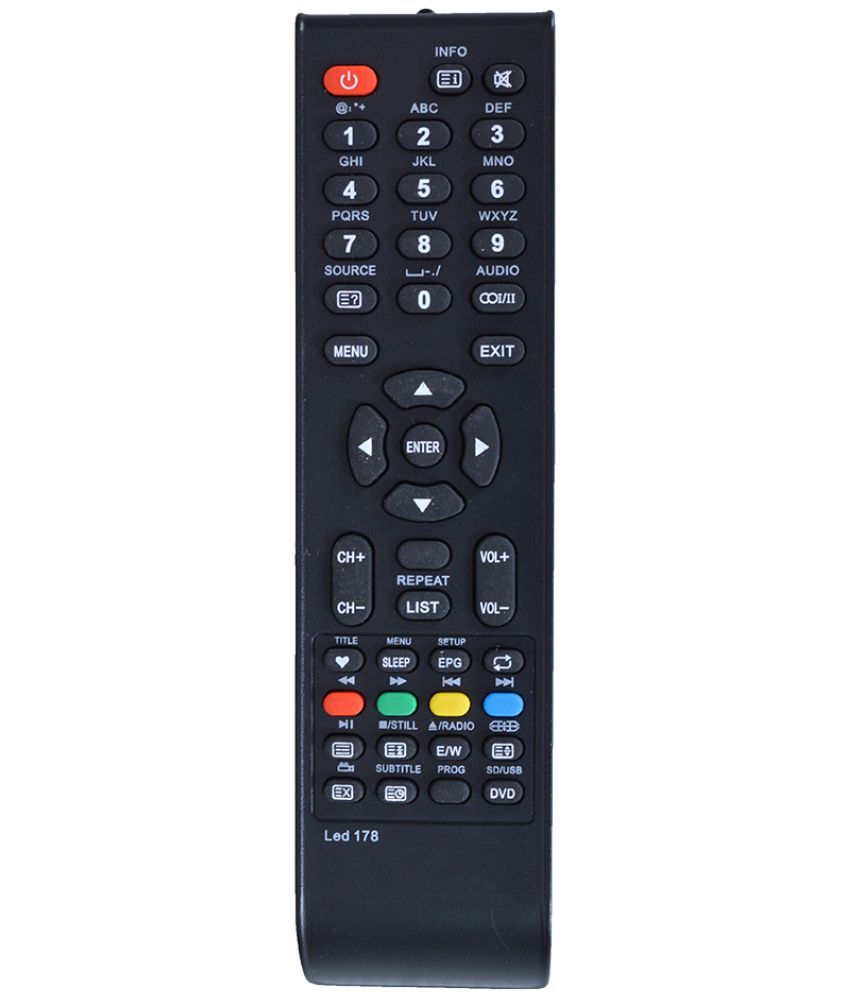     			RESORBLED 178Smart TV LCD/LED RemoteCompatible with Micromax LED / LCD TV Remote Control (Same Model Only)