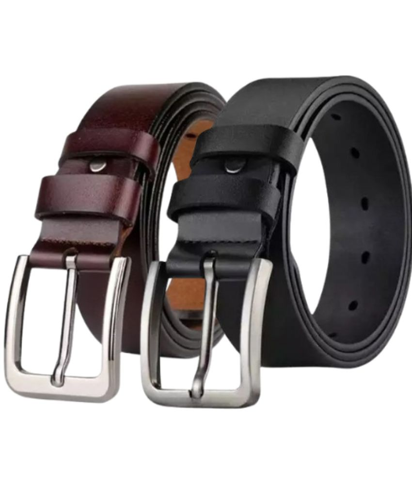     			Royal Craft - Black Canvas Men's Formal Belt ( Pack of 2 )