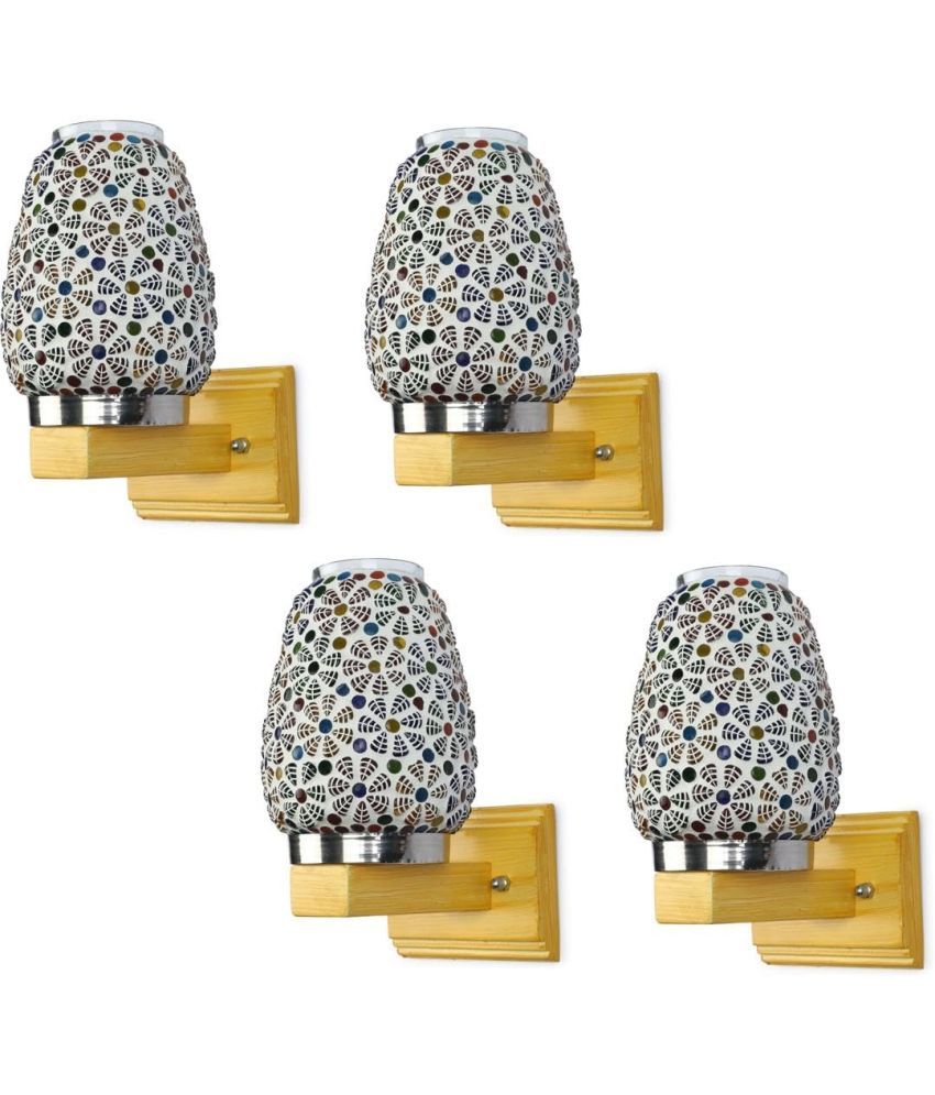     			1st Time Multicolor Swing Arm Wall Light ( Pack Of 4 )