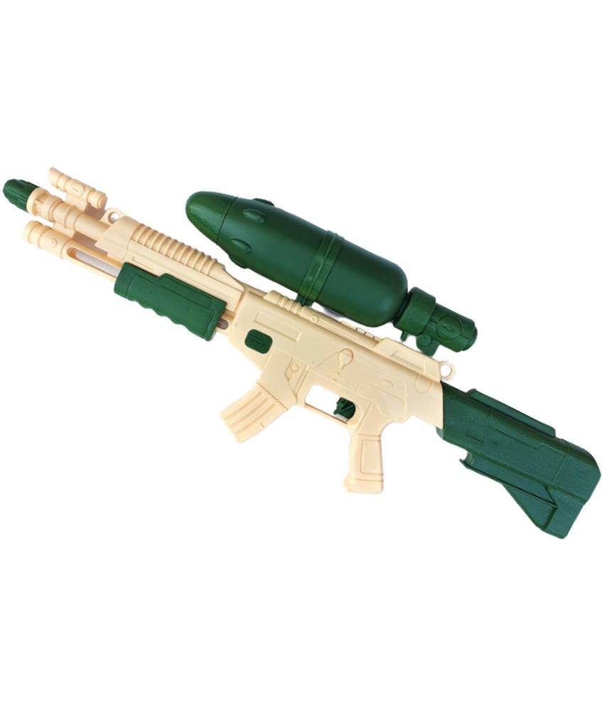     			25 Inch Long Pressure Water Gun Toy Pump Gun Holi 650 ML Tank Capacity Pichkari Gun for Kids Boys Girls , White