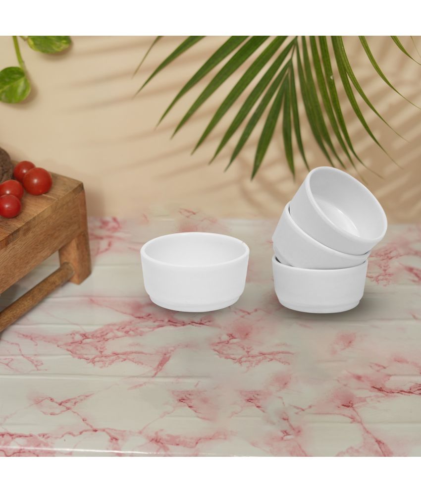     			ARIYA 601-CHUTNEY-BOWL Melamine Plain Serving Bowl 6.5 cm ( Set of 4 ) White