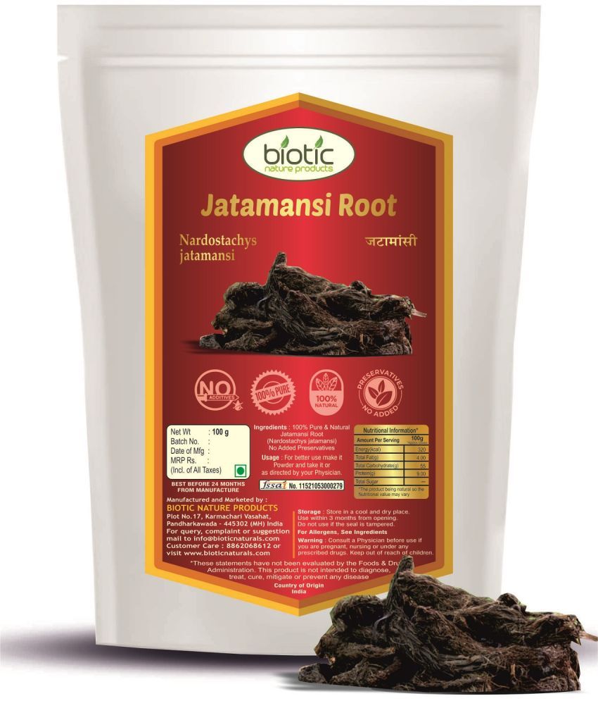     			Biotic Jatamansi Roots for Hair - Raw Jatamasi - Jadamanji Root for Hair 100 gm