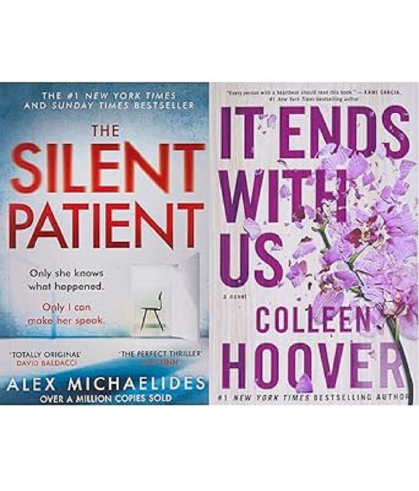     			( Combo Of 2 Books ) The Silent Patient & It Ends With Us, English , Paperback