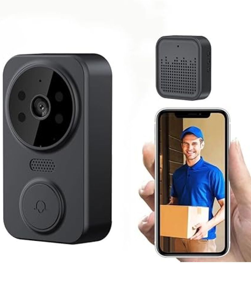     			CreaTeck Smart WiFi Video Doorbell with Camera, PIR Motion Detection, 2-Way Audio, Night Vision, Wireless HD Doorbell for Home Security