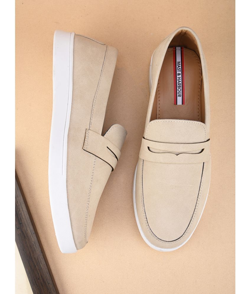     			Fentacia Cream Men's Slip on