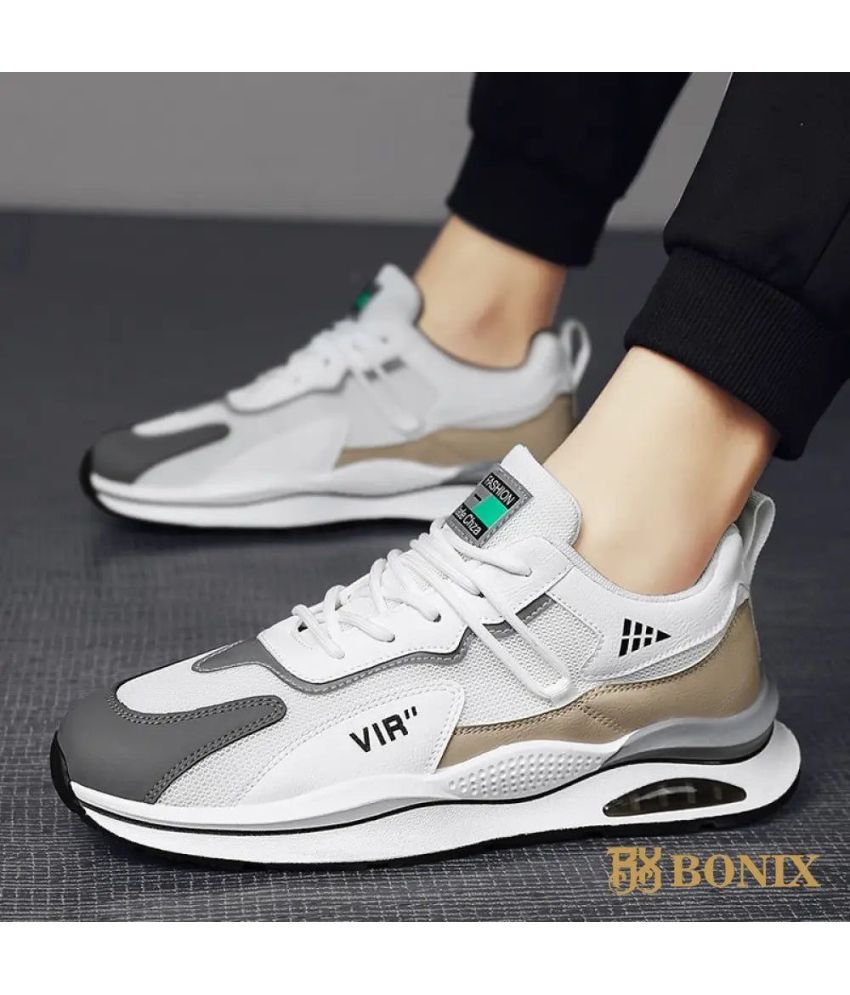     			HASTEN White Walking Men Sneakers White Men's Lifestyle Shoes