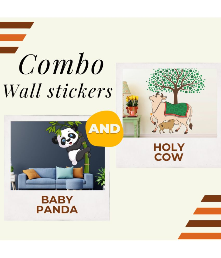     			Inkfence Wall Sticker Animals ( 89 x 58 cms )