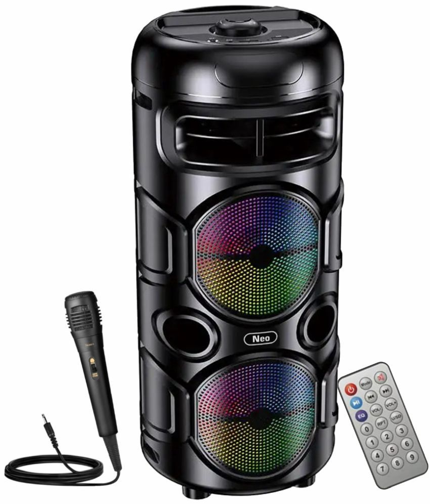     			Neo KARAOKE MIC TOWER 60 W Bluetooth Speaker Bluetooth V 5.3 with USB Playback Time 6 hrs Assorted