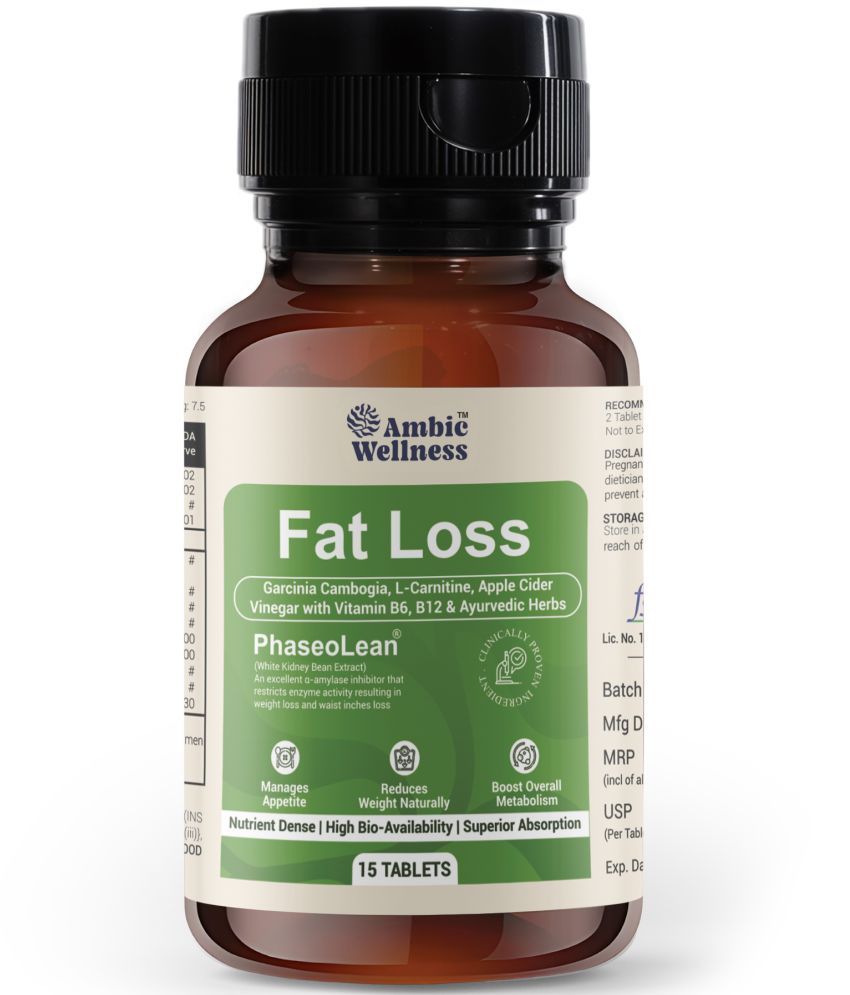     			AMBIC WELLNESS Fat Loss Tablets Clinically Proven 15 no.s Fat Burner Tablet