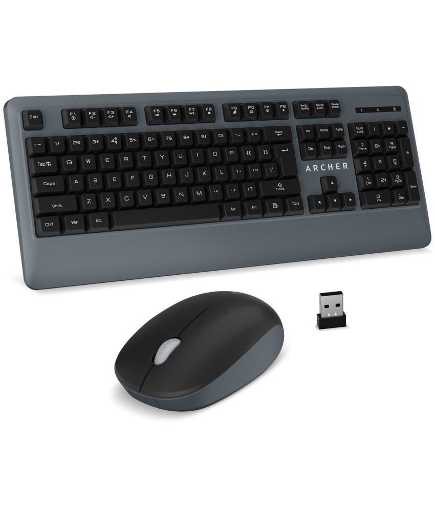     			Archer Tech Lab Black Wireless Keyboard Mouse Combo