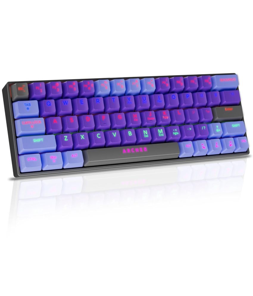     			Archer Tech Lab Blue USB Wired Desktop Keyboard