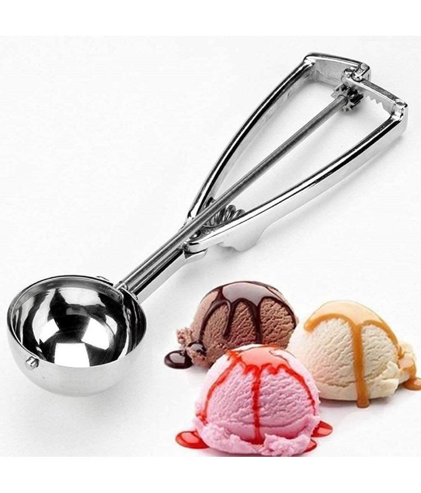     			GLOWELL Steel Ice Cream Scoop