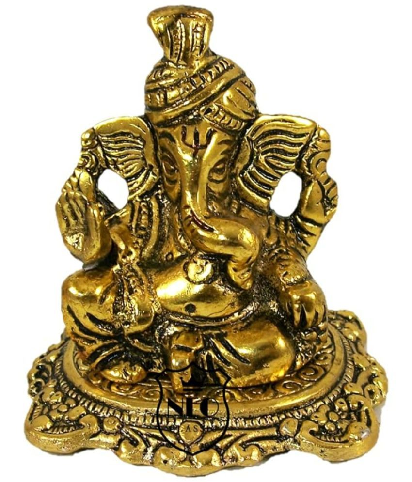     			Neo Classic Aluminium Lord Ganesha Idol ( 6 cm )