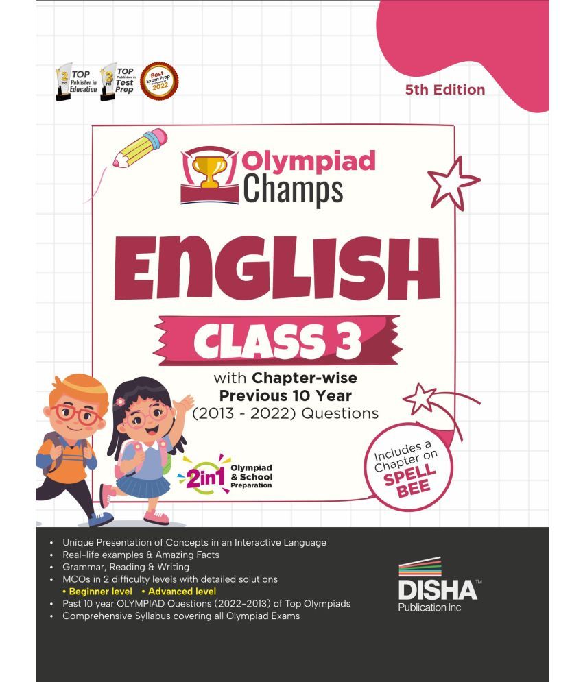     			Olympiad Champs English Class 3 with Chapter-wise Previous 10 Year (2013 - 2022) Questions 5th Edition | Complete Prep Guide with Theory, PYQs, Past & Practice Exercise |