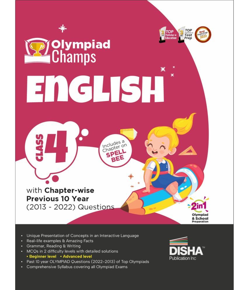     			Olympiad Champs English Class 4 with Chapter-wise Previous 10 Year (2013 - 2022) Questions 5th Edition | Complete Prep Guide with Theory, PYQs, Past & Practice Exercise |