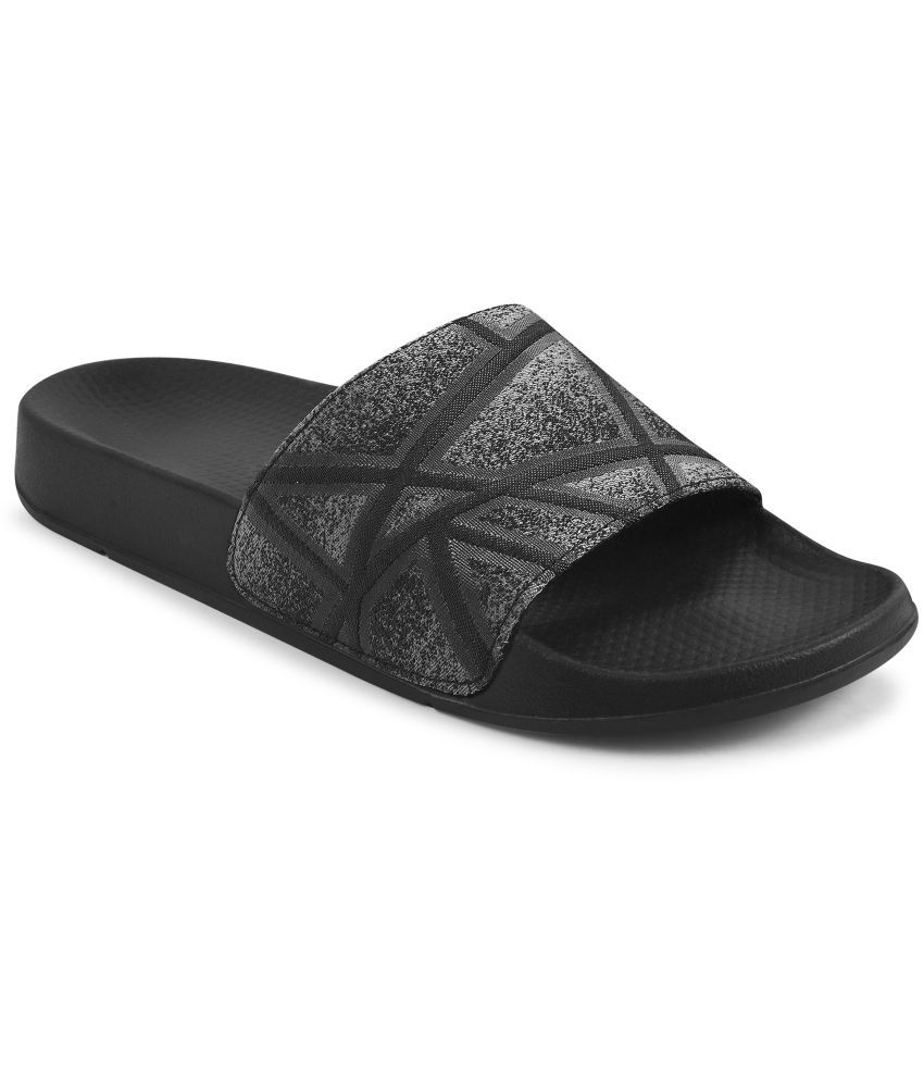     			Trulite Black Men's Slide Flip Flop