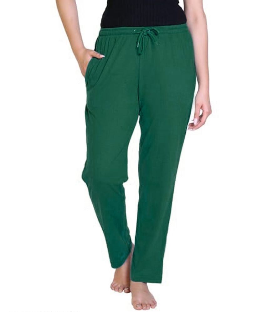     			Whyme Fashion Green Cotton Women's Outdoor & Adventure Trackpants ( Pack of 1 )