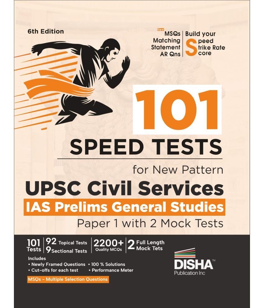     			101 Speed Tests for New Pattern UPSC Civil Services IAS Prelims General Studies Paper 1 with 2 Mock Tests - 6th Edition