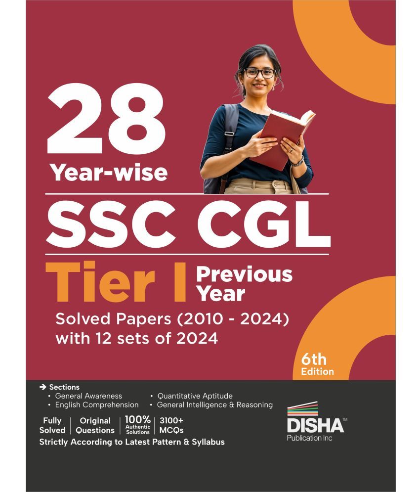     			28 Year-wise SSC CGL Tier I Previous Year Solved Papers (2010 - 2024) with 12 sets of 2024 - 6th Edition | Combined Graduate Level | PYQs Question Ban