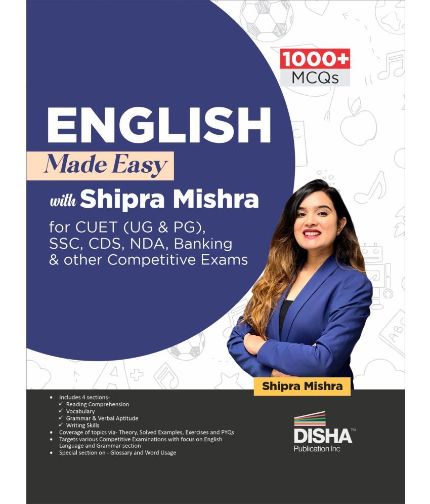     			English Made Easy with Shipra Mishra for Competitive Exams - CUET (UG & PG), SSC, CDS, NDA, CAPF, UPSC, State PSC, Bank, Police, Railways