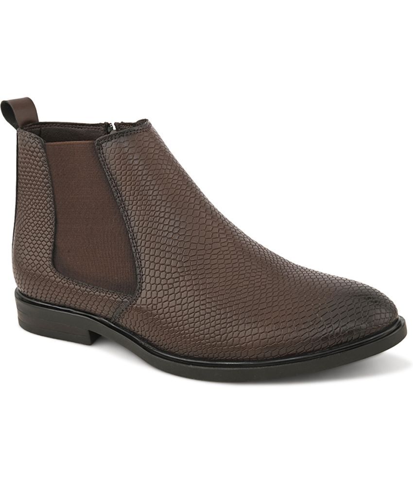     			Fentacia Brown Men's Chelsea Boots