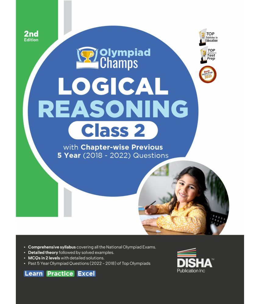     			Olympiad Champs Logical Reasoning Class 2 with Chapter-wise Previous 5 Year (2018 - 2022) Questions 2nd Edition | Complete Prep Guide with Theory, PYQs, Past & Practice Exercise |