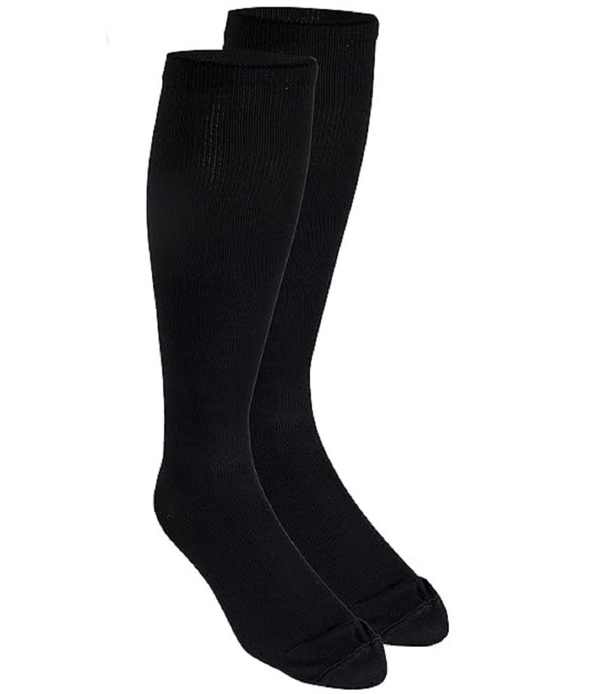     			Shopeleven Pack of 1 Men's Cotton Blend Full Length Socks ( Black )