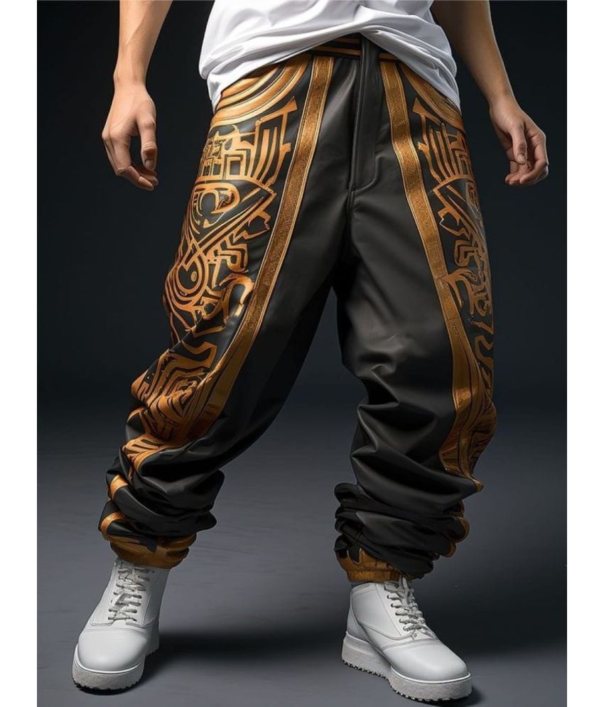     			yellow tree Black Polyester Men's Joggers ( Pack of 1 )