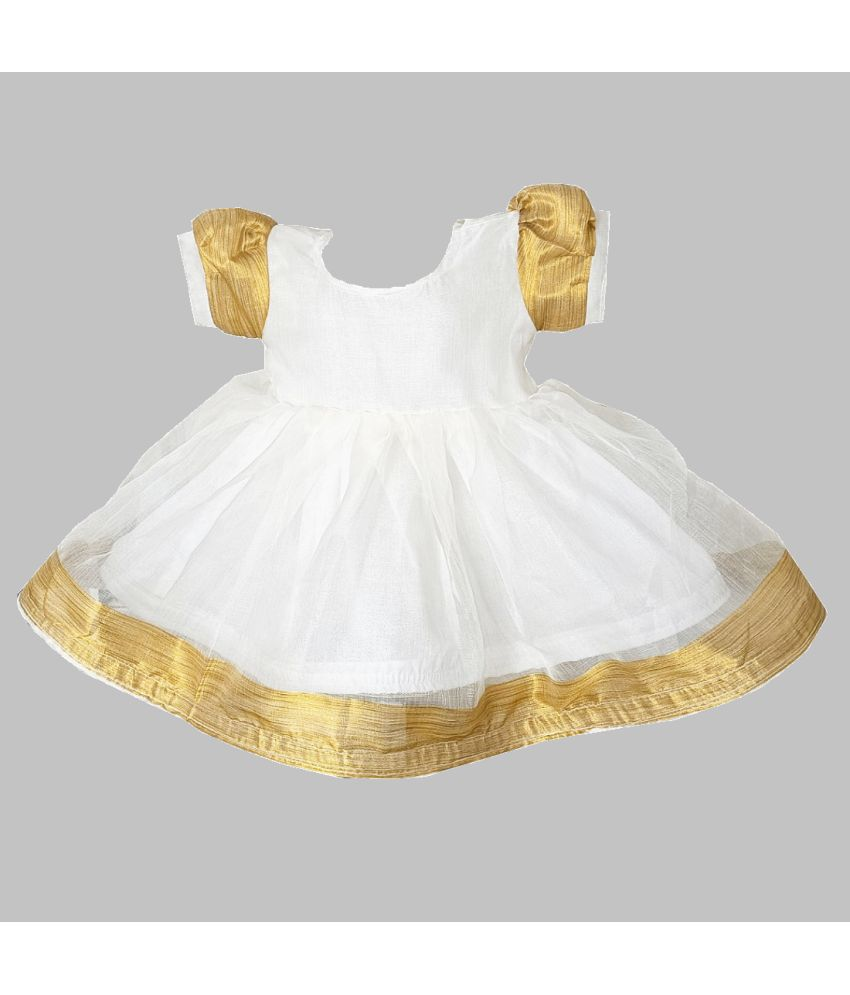     			harshvardhanmart.com Pack of 1 Baby Girls Cotton Blend Dress ( White )