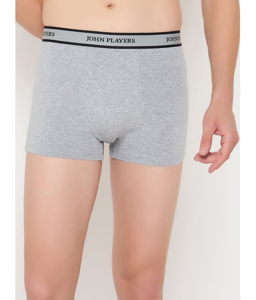     			John Players Pack of 1 Cotton Blend Trunks For Men's ( Grey )