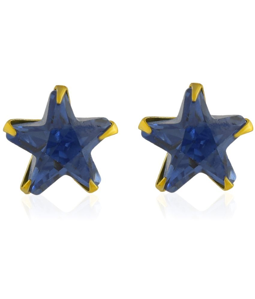     			ADMIER Blue Stud Earrings ( Pack of 1 )