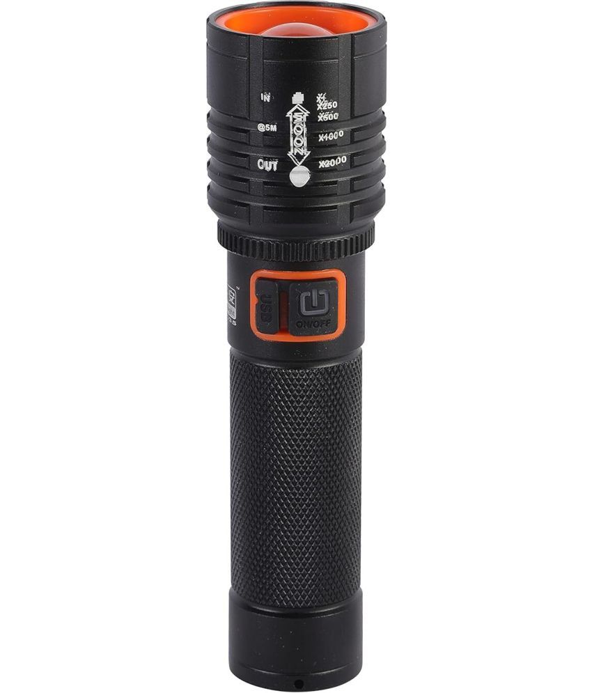     			Glowish - 2W Rechargeable Flashlight Torch ( Pack of 1 )