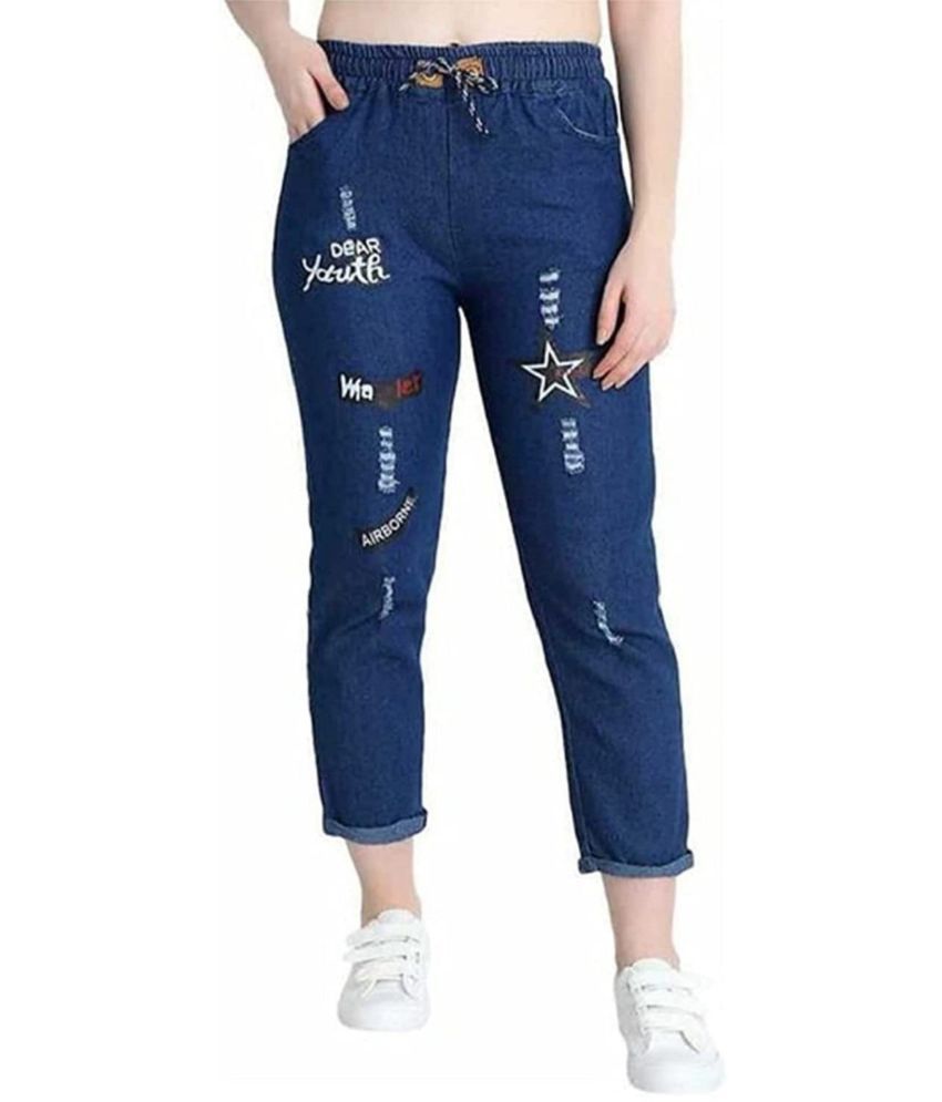     			Kashian - Dark Blue Denim Jogger Women's Jeans ( Pack of 2 )