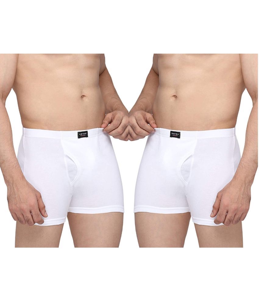     			VEE SAA Pack of 2 Cotton Trunks For Men's ( White )