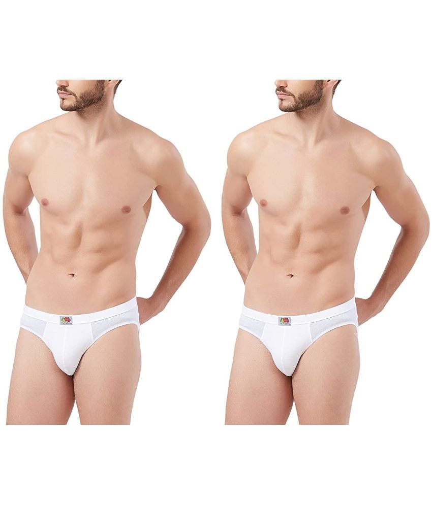     			VEE SAA Pack of 2 Cotton Briefs For Men's ( White )