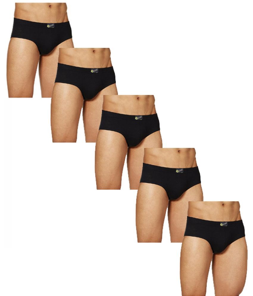     			VEE SAA Pack of 5 Cotton Briefs For Men's ( Black )