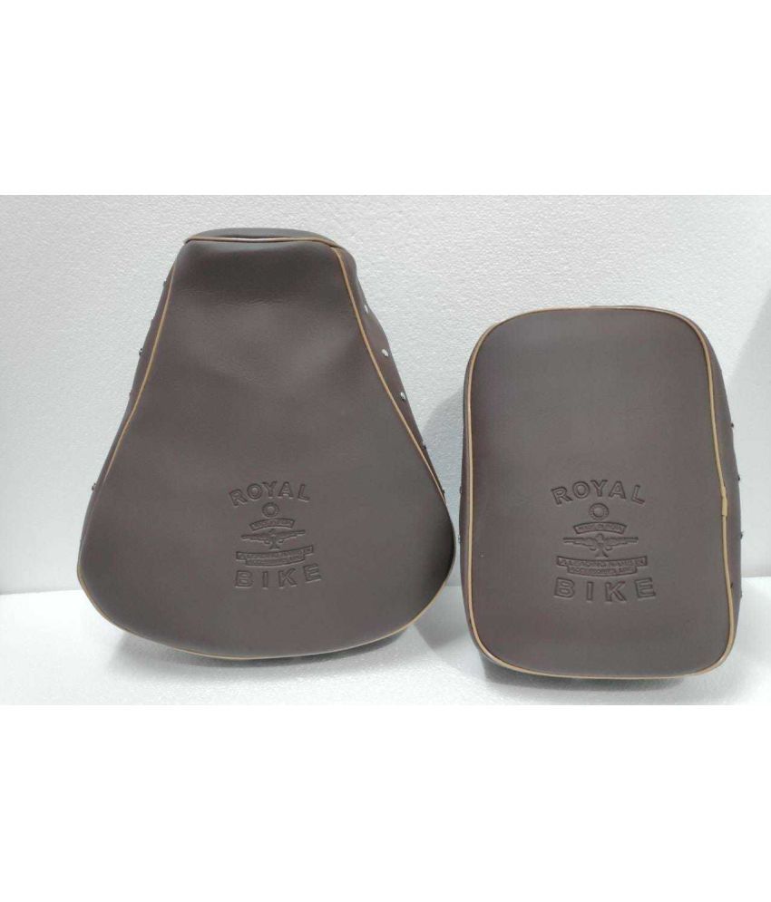     			Fancy Brown Button Seat Cover For Royal Enfield Classic , Classic 350.500 CC Split Bike Seat Cover For Royal Enfield Classic, Classic 500, Classic Chrome, Classic Desert Storm, Classic 350 ()