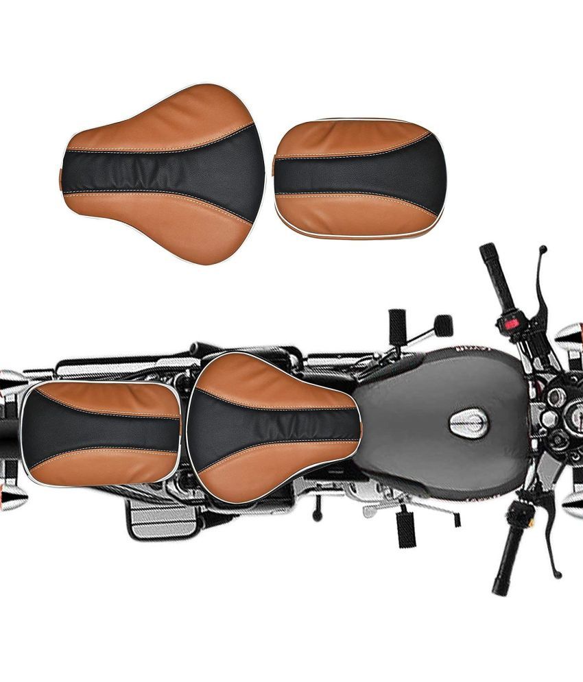     			SCN18 Single Bike Seat Cover For Royal Enfield 500 ()