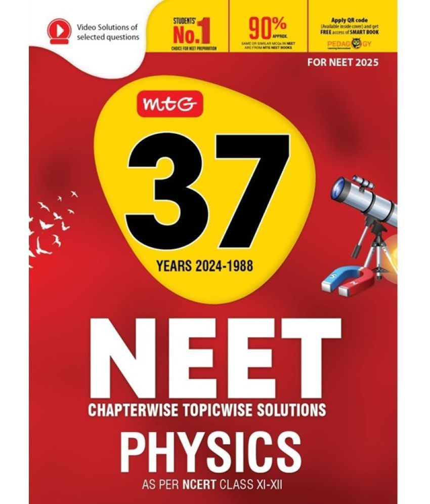     			37 Years NEET Chapterwise Topicwise Solutions Physics