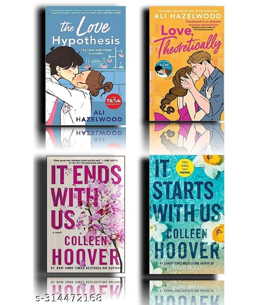     			It start with us + It end with us + The love hypothesis + The love theoretically ( best romantic 4 books combo )