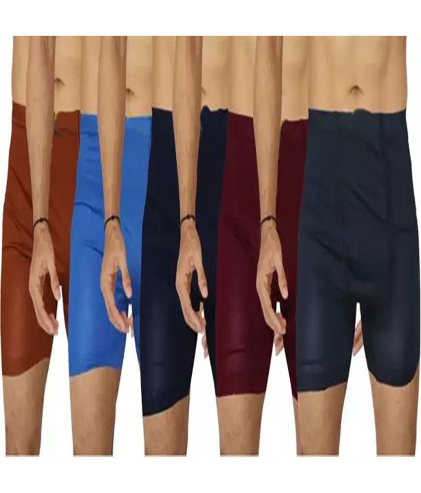     			CAVENDRES Pack of 5 Cotton Blend Trunks For Men's ( Multicolor )