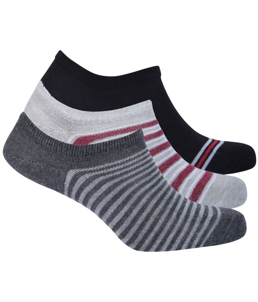     			Krink Pack of 3 Men's Cotton No Show Socks ( Multicolor )