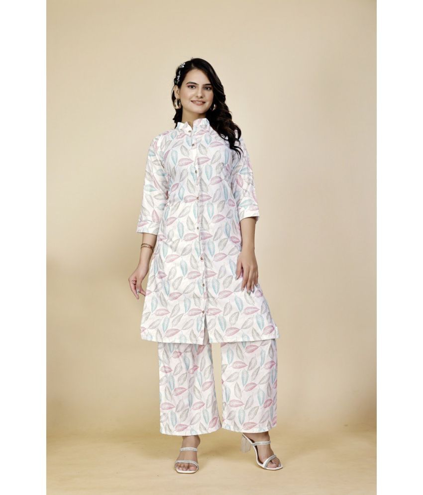     			VANVAAM Women Kurta Palazzo Co-Ord Set ( Pack of 1 , Pink )