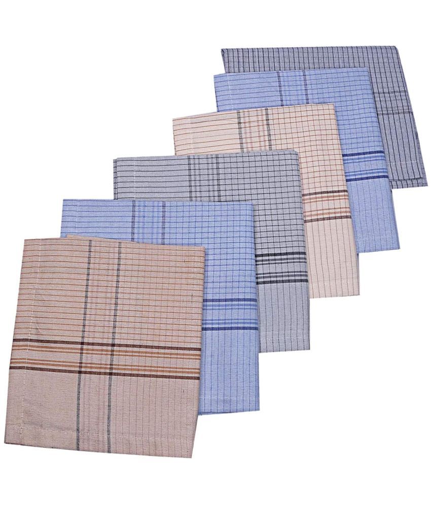     			ATIPRIYA Multicolor Cotton Men's Handkerchief ( Pack of 6 )