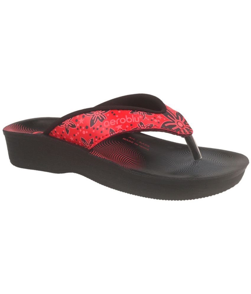     			Aeroblu Footwear Red Women's Flats