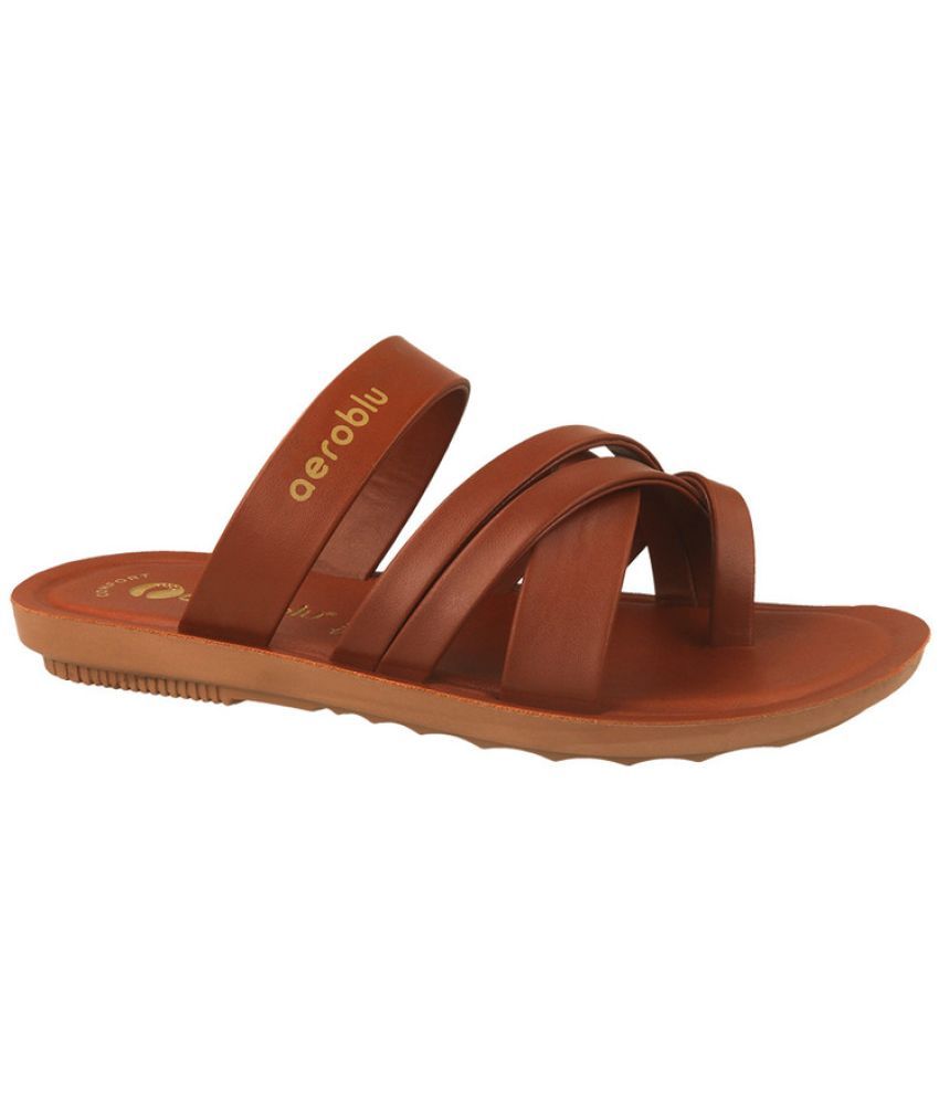     			Aeroblu Footwear Tan Men's Daily Slipper