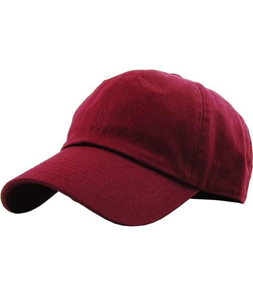     			Rozti Pack of 1 Cotton Men's Cap ( Maroon )