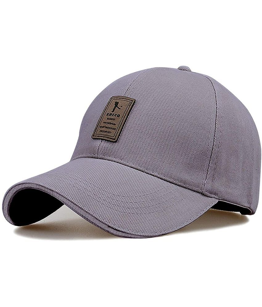     			Rozti Pack of 1 Cotton Men's Cap ( Grey )